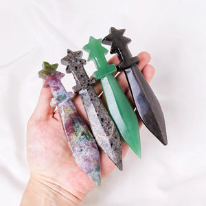 Natural Crystal Dagger - Ritual Tool