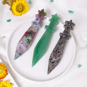 Natural Crystal Dagger - Ritual Tool