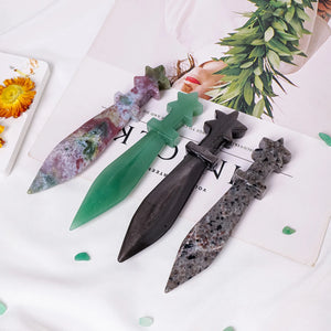 Natural Crystal Dagger - Ritual Tool