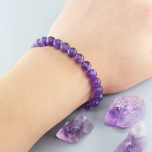 Amethyst Bead Bracelet – Intuition