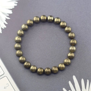 Pyrite Beaded Bracelets -  Wealth