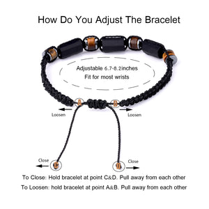 Black Tourmaline & Tiger eye Bracelet
