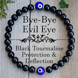 Evil Eye Tourmaline Bracelet - Protection