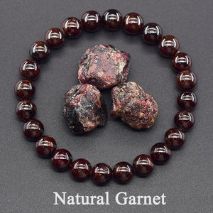 Red Garnet Bead Bracelet – Passion