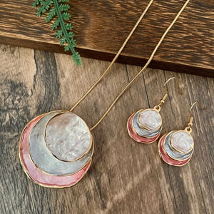 Layered Necklace & Earrings Set – Elegant