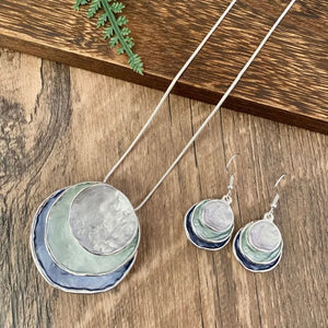 Layered Necklace & Earrings Set – Elegant