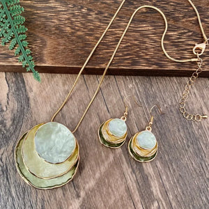 Layered Necklace & Earrings Set – Elegant