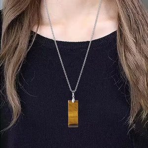 Rectangle Crystal Necklace – Energy