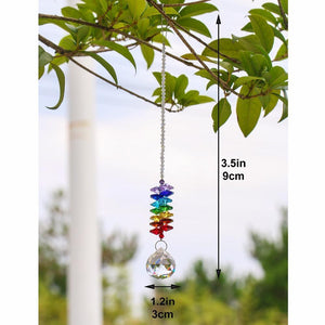 7 Chakra Crystal Suncatcher -Decoration Objects My Zen Temple