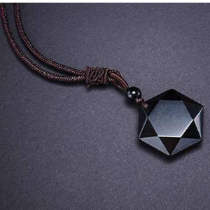 Black Obsidian Star Necklace -Necklaces My Zen Temple