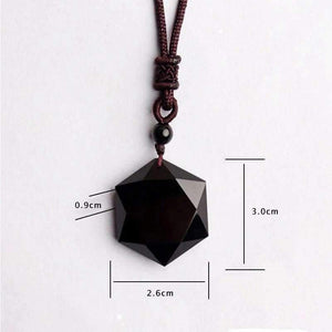 Black Obsidian Star Necklace -Necklaces My Zen Temple