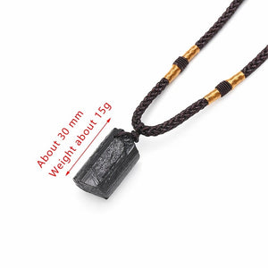 Black Tourmaline Healing Stone Necklace -Necklaces My Zen Temple