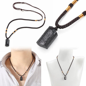Black Tourmaline Healing Stone Necklace -Necklaces My Zen Temple