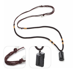Black Tourmaline Healing Stone Necklace -Necklaces My Zen Temple