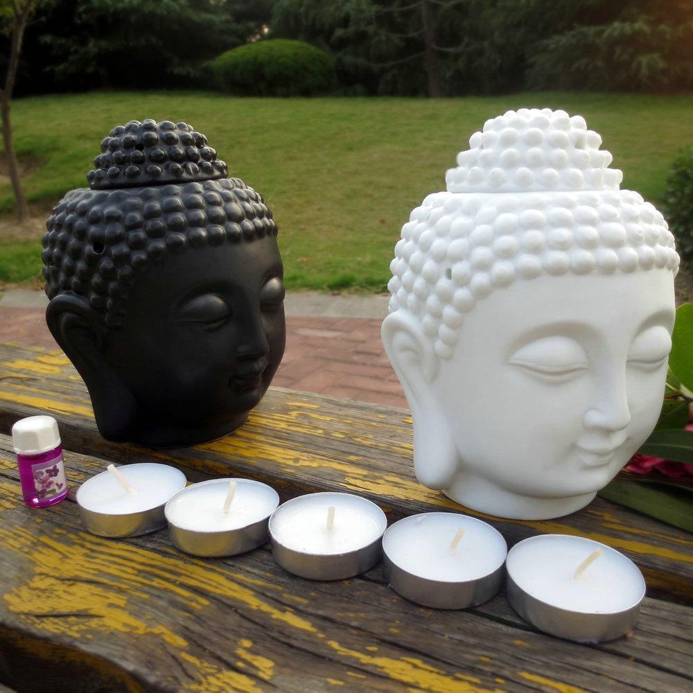 Buddha Head Oil Burner -Decoration Objects My Zen Temple