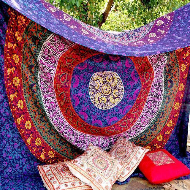 Colorful Mandala Tapestry -Tapestries & Wall Decorations My Zen Temple