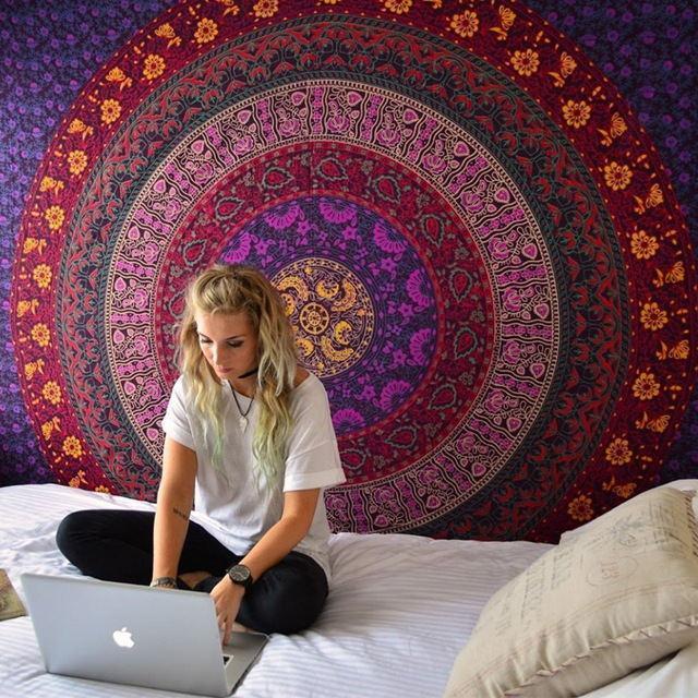 Colorful Mandala Tapestry -Tapestries &amp; Wall Decorations My Zen Temple