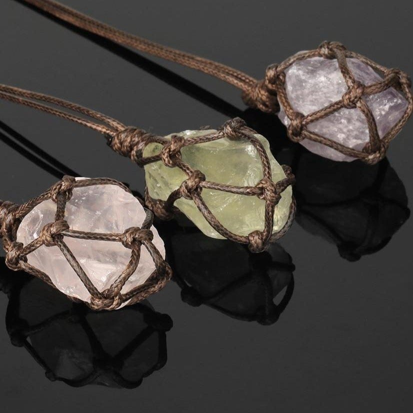 Irregular Natural Stone Necklace in Turquoise - Retro, Indie and Unique