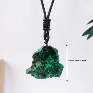 Raw Malachite Necklace – Healing