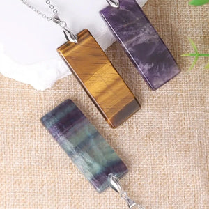 Rectangle Crystal Necklace – Energy