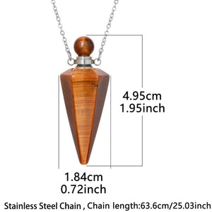 Crystal Perfume Bottle Necklace – Healing