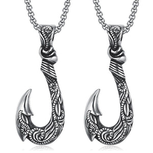 Fish Hook Metal Necklace -Necklaces My Zen Temple