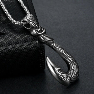 Fish Hook Metal Necklace -Necklaces My Zen Temple
