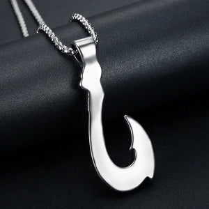 Fish Hook Metal Necklace -Necklaces My Zen Temple