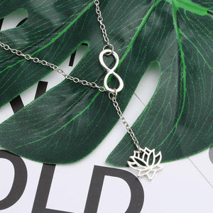 Infinity Lotus Necklace -Necklaces My Zen Temple