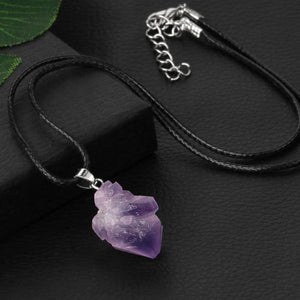 Irregular Natural Healing Stone Necklace -Necklaces My Zen Temple