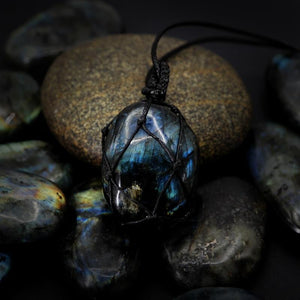 Labradorite Rope Necklace -Necklaces My Zen Temple