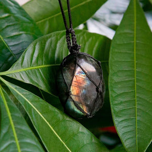 Labradorite Rope Necklace -Necklaces My Zen Temple