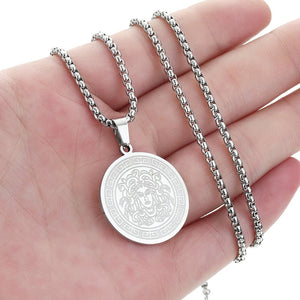 Medusa Gorgon Necklace Stainless Steel -Necklaces My Zen Temple