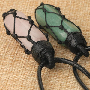 Natural Stone Rope Wrap Necklace -Necklaces My Zen Temple