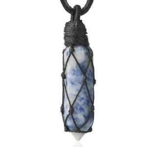 Natural Stone Rope Wrap Necklace -Necklaces My Zen Temple