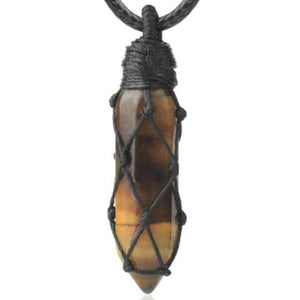 Natural Stone Rope Wrap Necklace -Necklaces My Zen Temple
