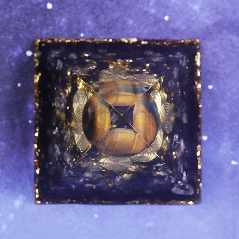 Orgonite Energy Converter Obsidian Pyramid -Decoration Objects My Zen Temple