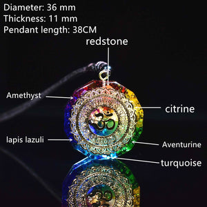 Orgonite Sri Yantra Necklace -Necklaces My Zen Temple