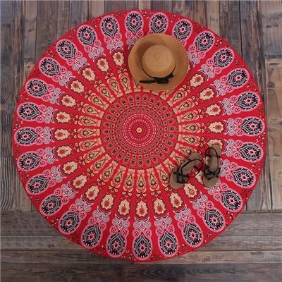 Round Colorful Mandala Tapestries -Tapestries & Wall Decorations My Zen Temple