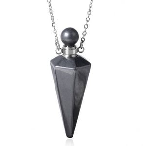 Crystal Perfume Bottle Necklace – Healing