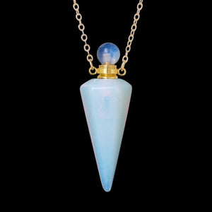 Crystal Perfume Bottle Necklace – Healing
