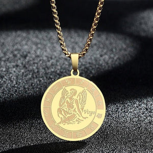 Zodiac Sign Stainless Steel Necklace -Necklaces My Zen Temple