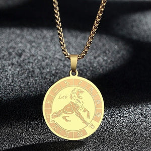 Zodiac Sign Stainless Steel Necklace -Necklaces My Zen Temple