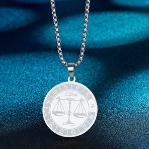 Zodiac Sign Stainless Steel Necklace -Necklaces My Zen Temple