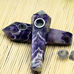 Amethyst Crystal Pipe