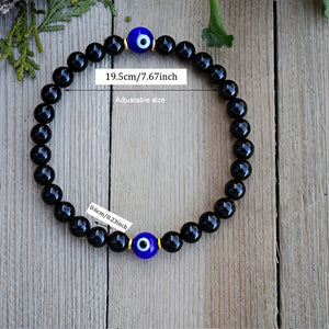 Evil Eye Tourmaline Bracelet - Protection