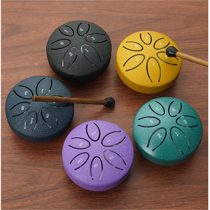 Mini Steel Tongue Drum 3" – Healing