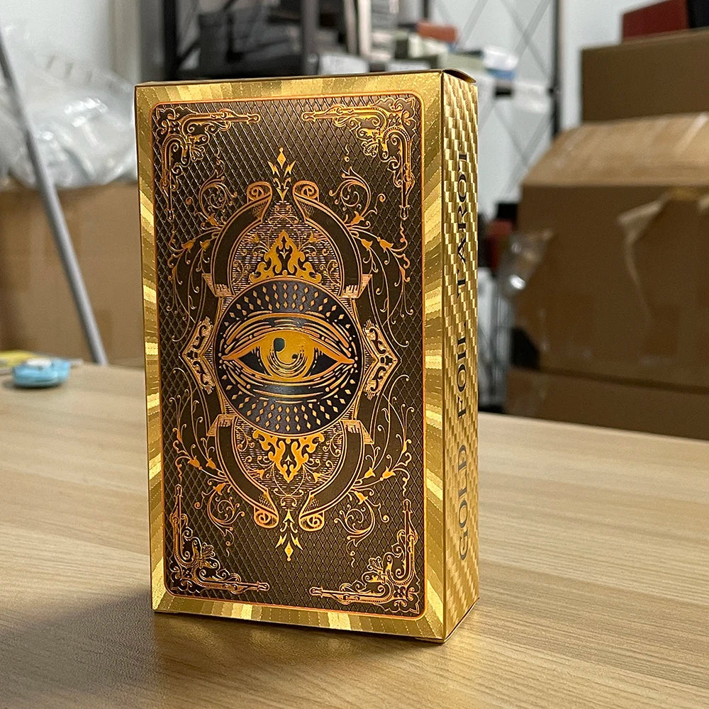 Golden Foil Tarot Deck – The Fool