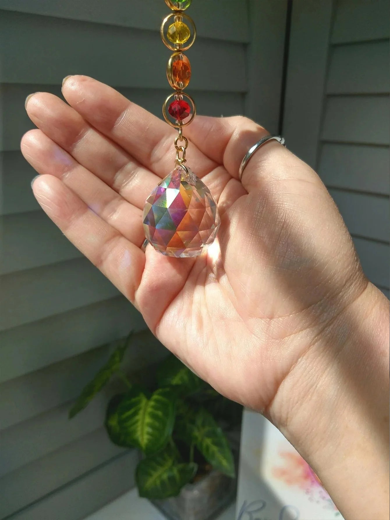 Chakra Crystal Suncatcher - Harmony