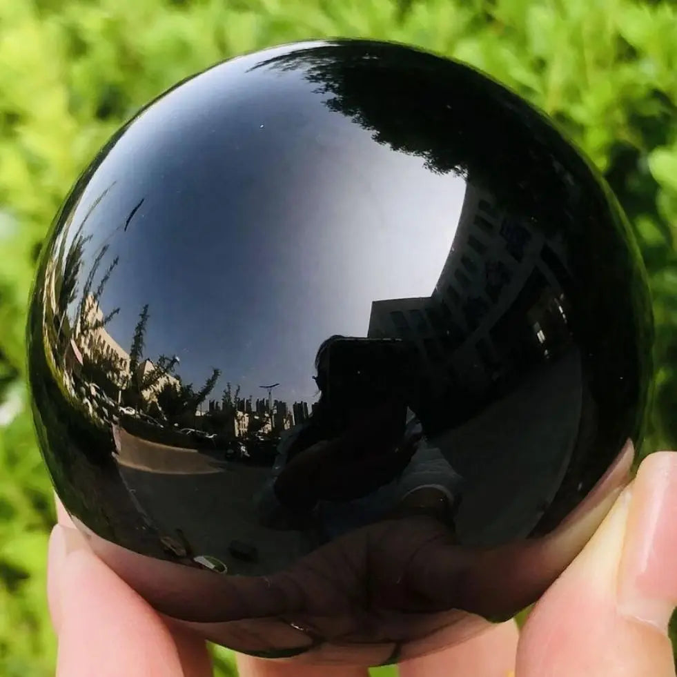 Black Obsidian Sphere - Grounding